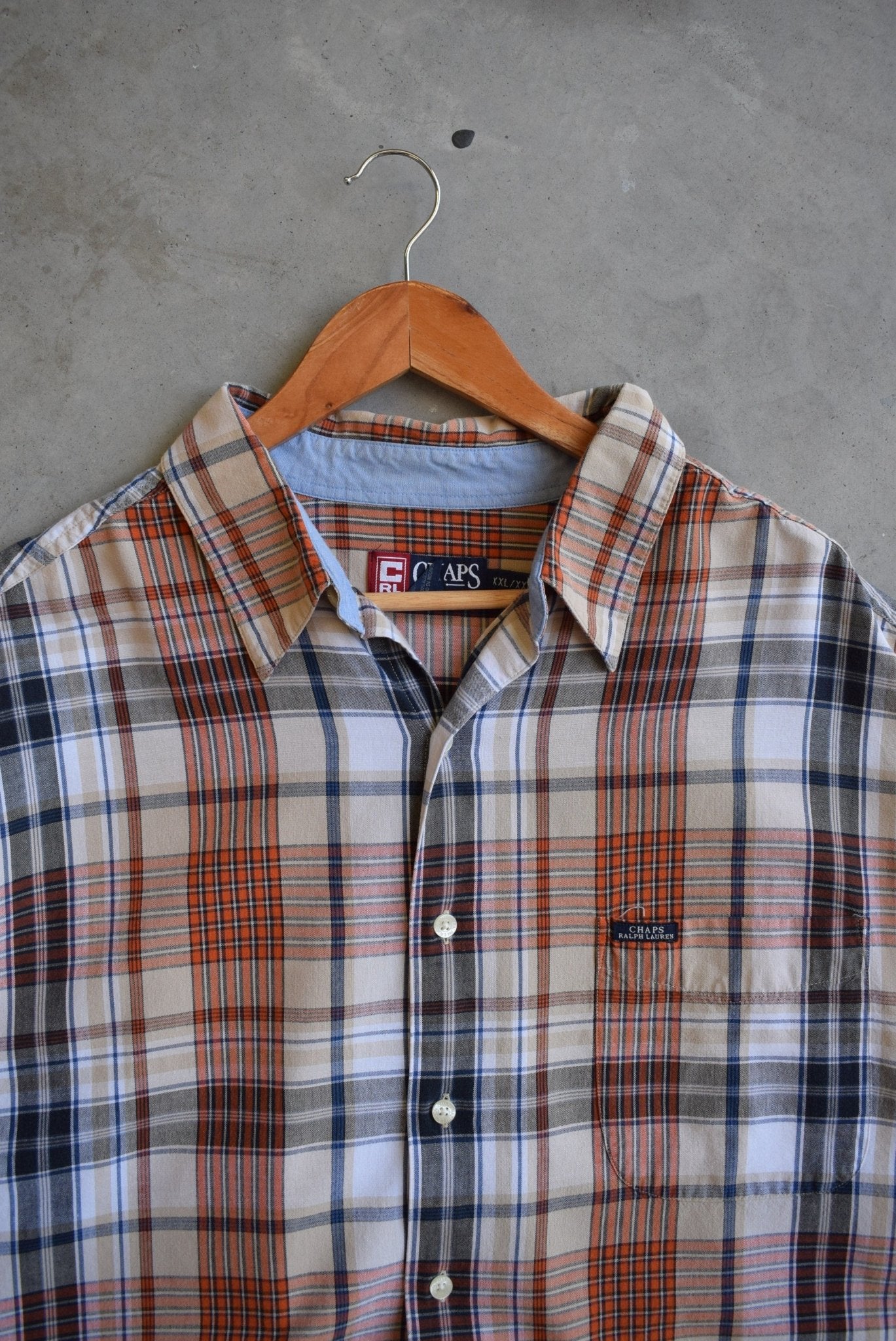 Chaps Ralph Lauren Cropped Button Up — 2000s (XL) - Retrospective Store
