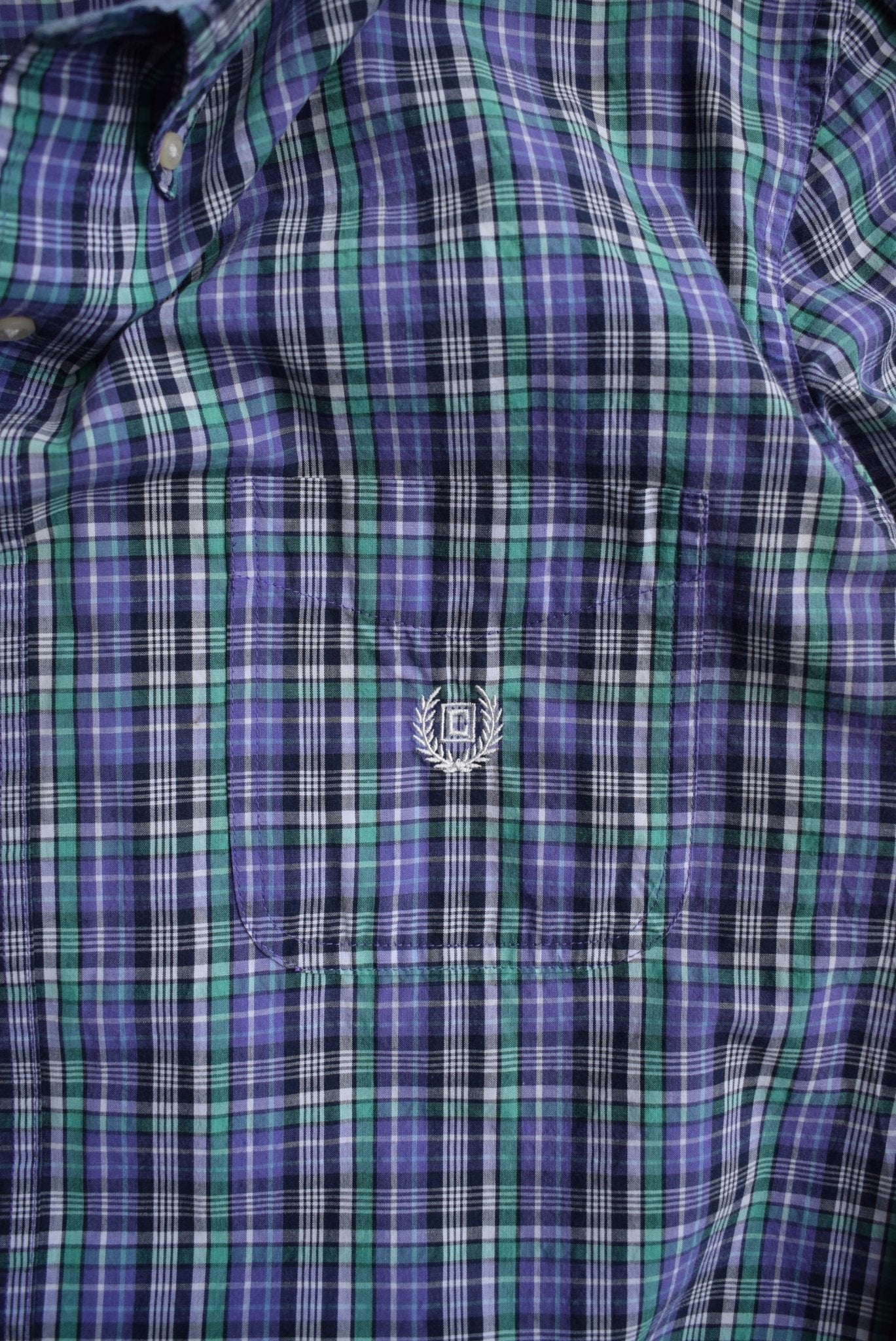 Chaps Ralph Lauren Cropped Long Sleeve Button Up — 2000s (L) - Retrospective Store