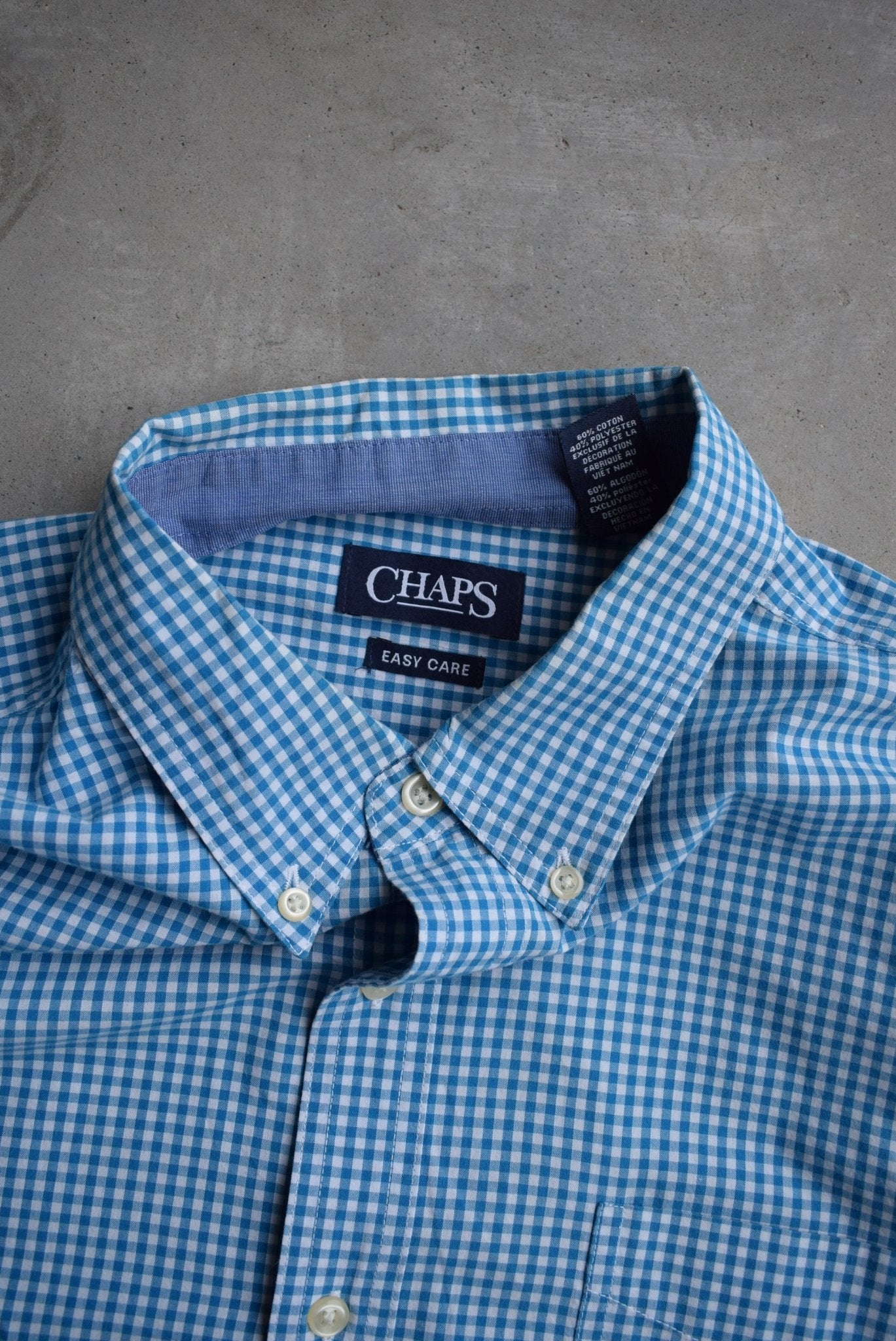 Chaps Ralph Lauren Cropped Long Sleeve Button Up — 2000s (L) - Retrospective Store