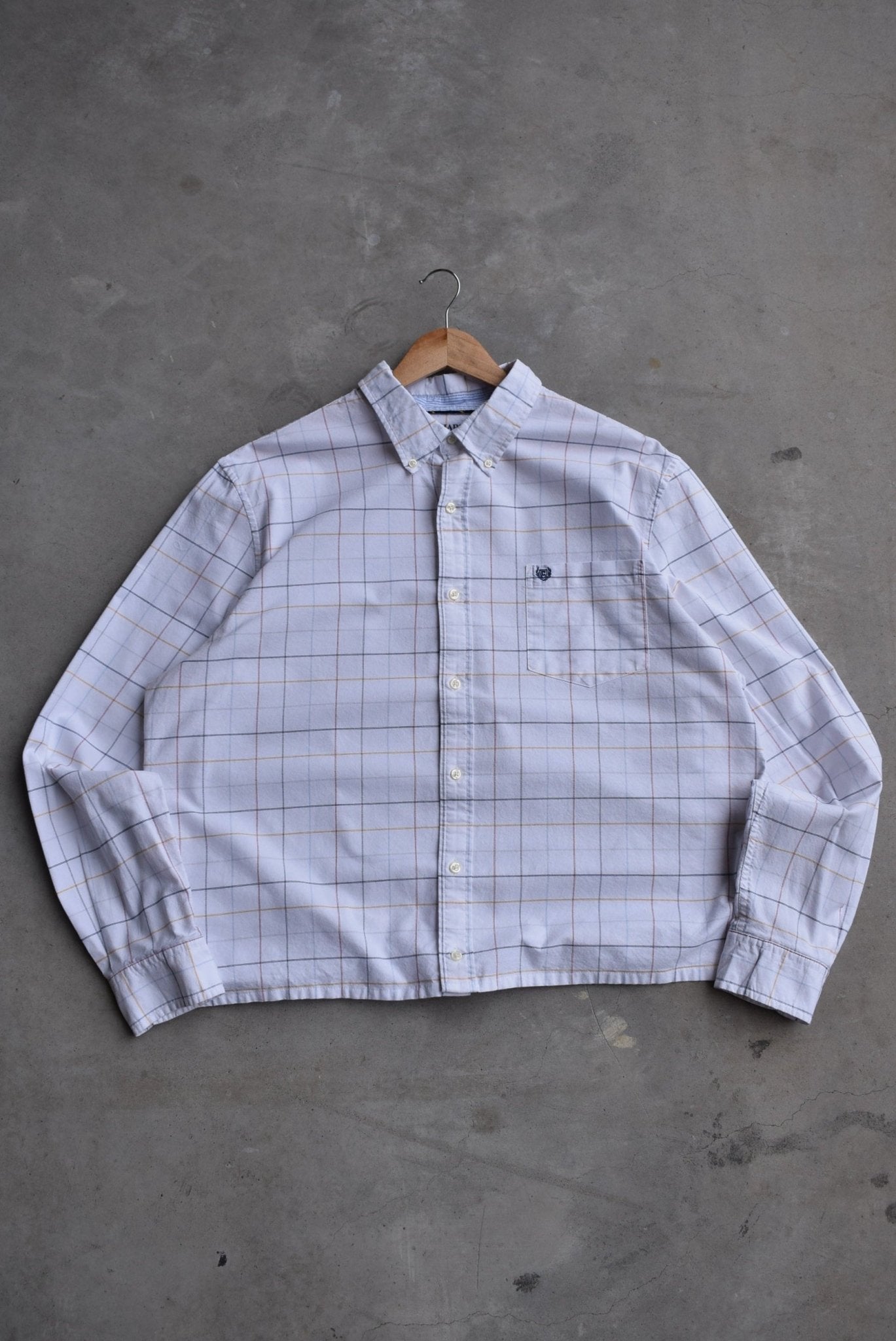 Chaps Ralph Lauren Cropped Long Sleeve Button Up — 2000s (L/XL) - Retrospective Store