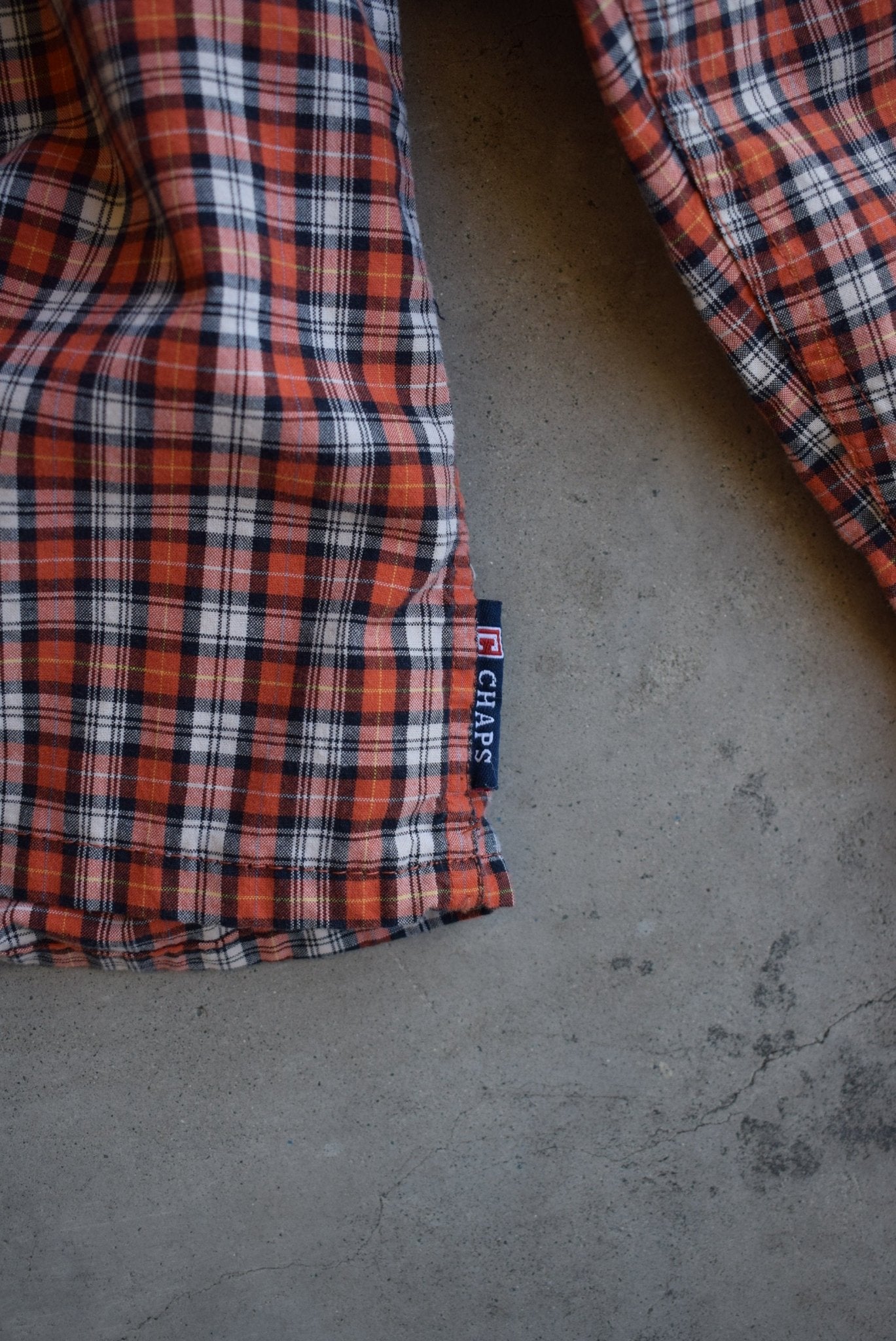 Chaps Ralph Lauren Cropped Long Sleeve Button Up — 2000s (L/XL) - Retrospective Store