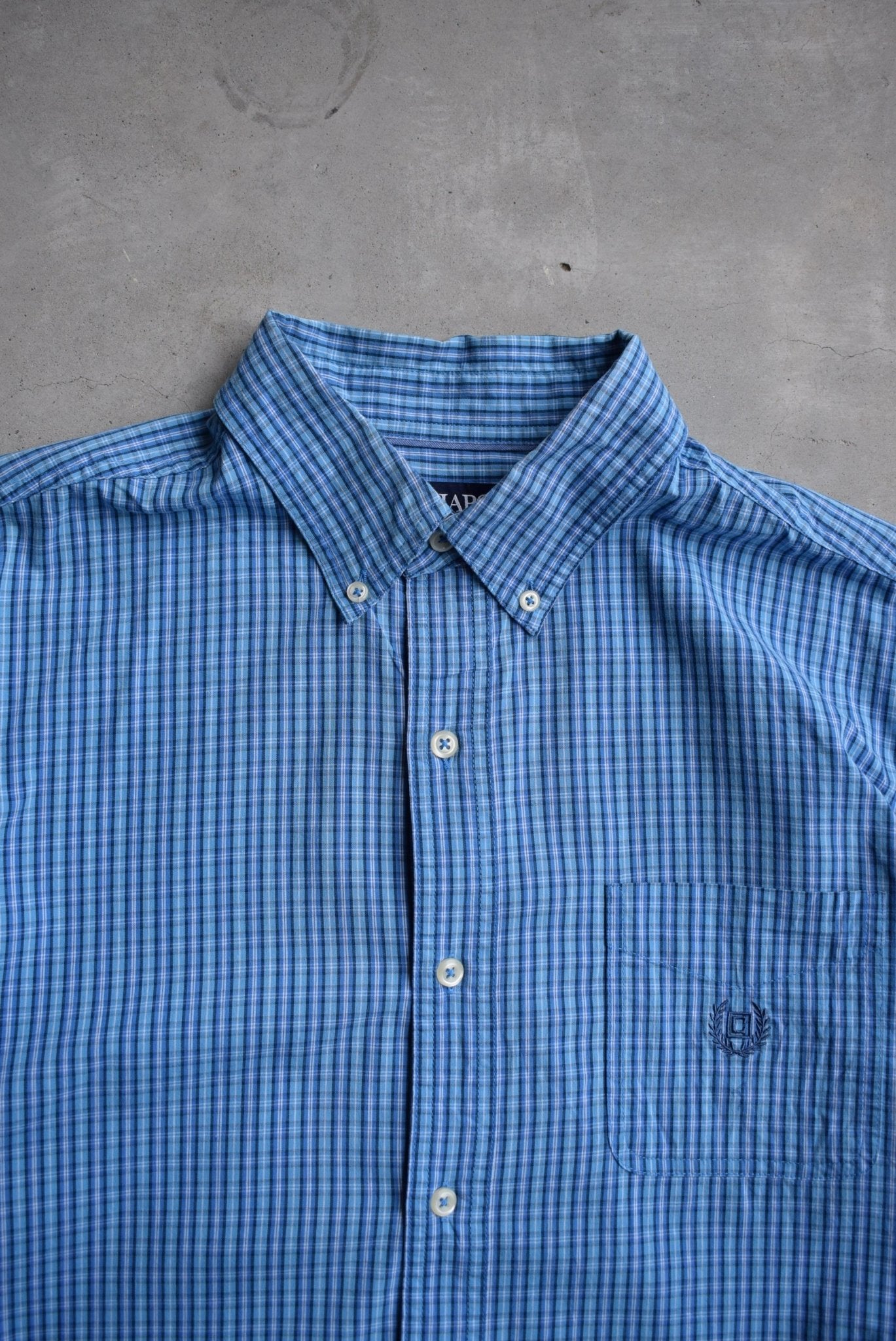 Chaps Ralph Lauren Cropped Long Sleeve Button Up — 2000s (M) - Retrospective Store