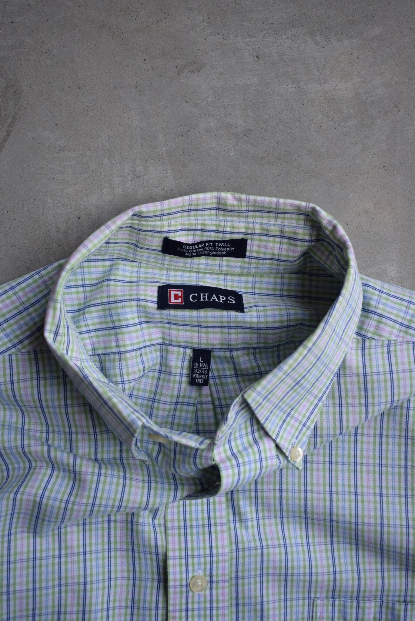 Chaps Ralph Lauren Cropped Long Sleeve Button Up — 2000s (M) - Retrospective Store