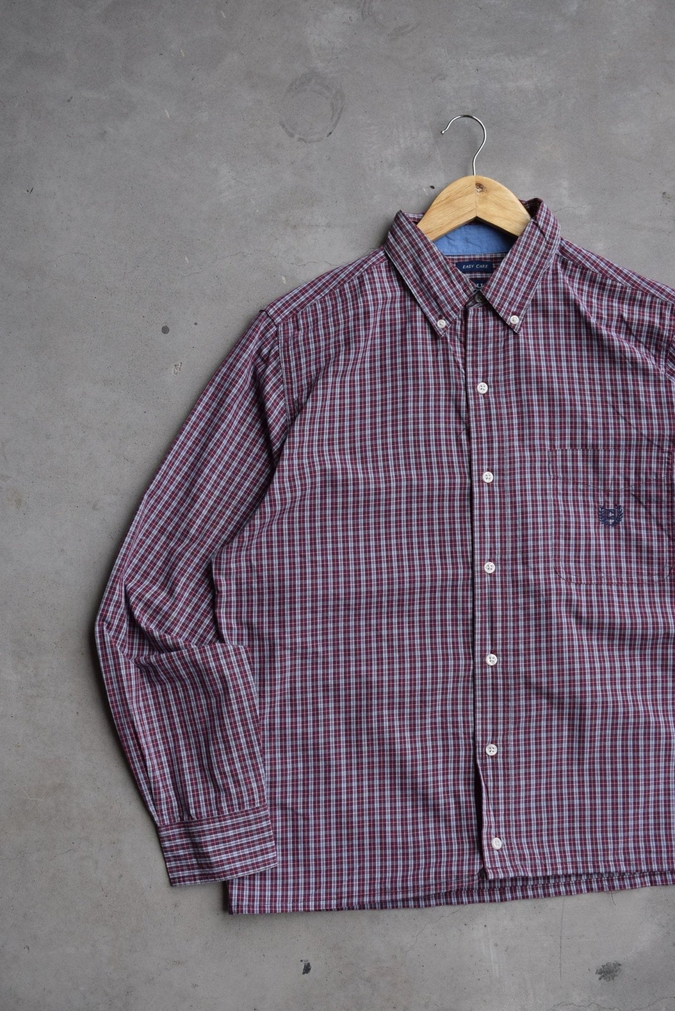 Chaps Ralph Lauren Cropped Long Sleeve Button Up — 2000s (M) - Retrospective Store