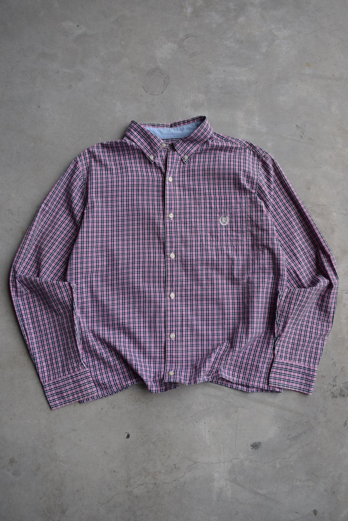 Chaps Ralph Lauren Cropped Long Sleeve Button Up — 2000s (M/L) - Retrospective Store