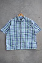 Chaps Ralph Lauren Green Cropped Button Up — 2000s (L/XL) - Retrospective Store