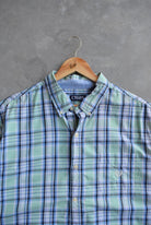 Chaps Ralph Lauren Green Cropped Button Up — 2000s (L/XL) - Retrospective Store