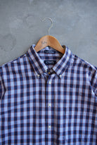 Chaps Ralph Lauren Navy Cropped Button Up — 2000s (L) - Retrospective Store