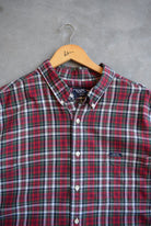 Chaps Ralph Lauren Red Cropped Button Up — 2000s (XXL) - Retrospective Store