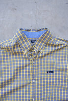 Chaps Ralph Lauren Yellow Cropped Long Sleeve Button Up — 2000s (L) - Retrospective Store