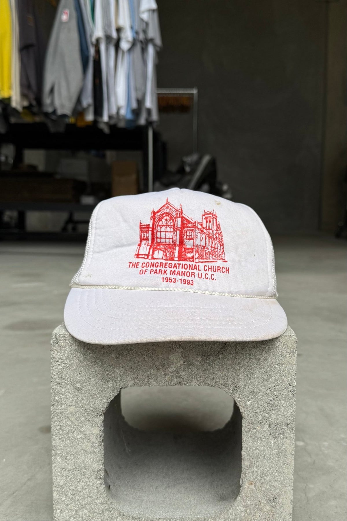 Church of Park Manor Red & White Hat — 1993 - Retrospective Store