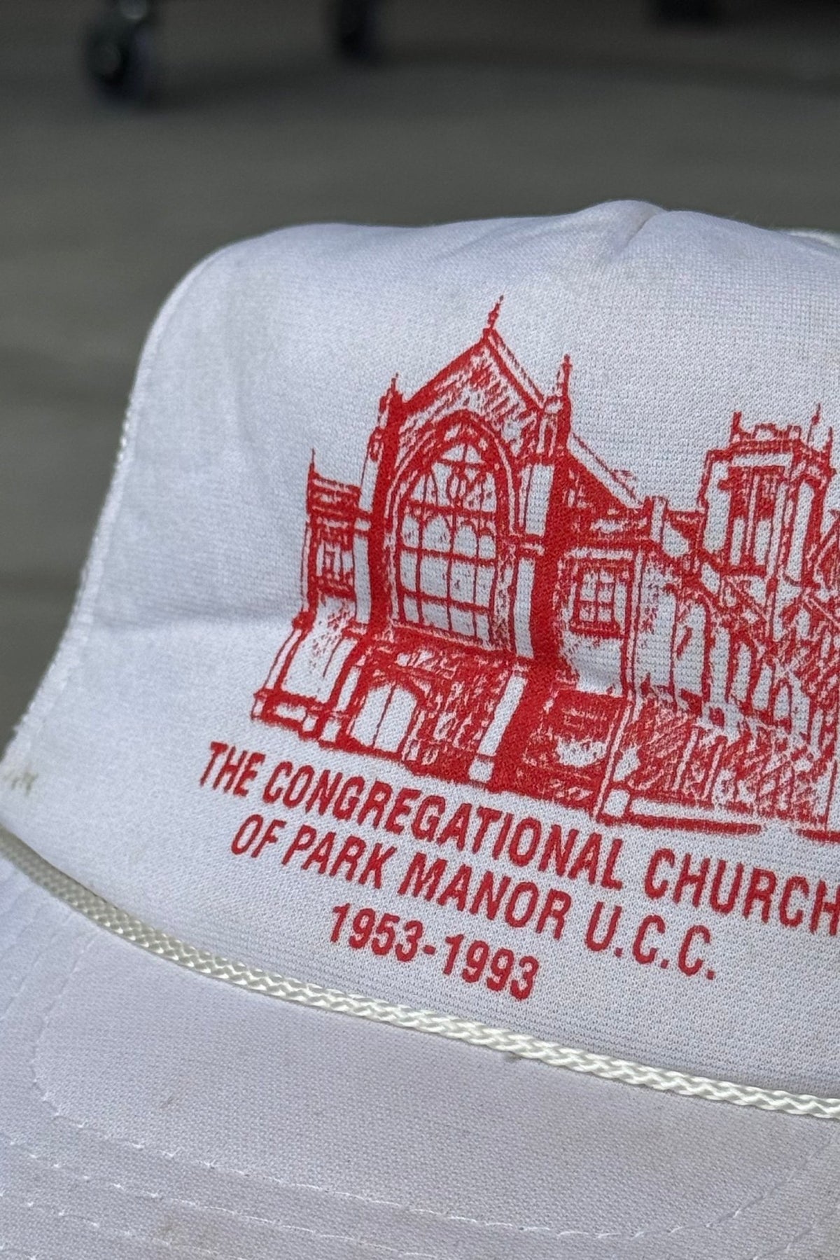 Church of Park Manor Red & White Hat — 1993 - Retrospective Store