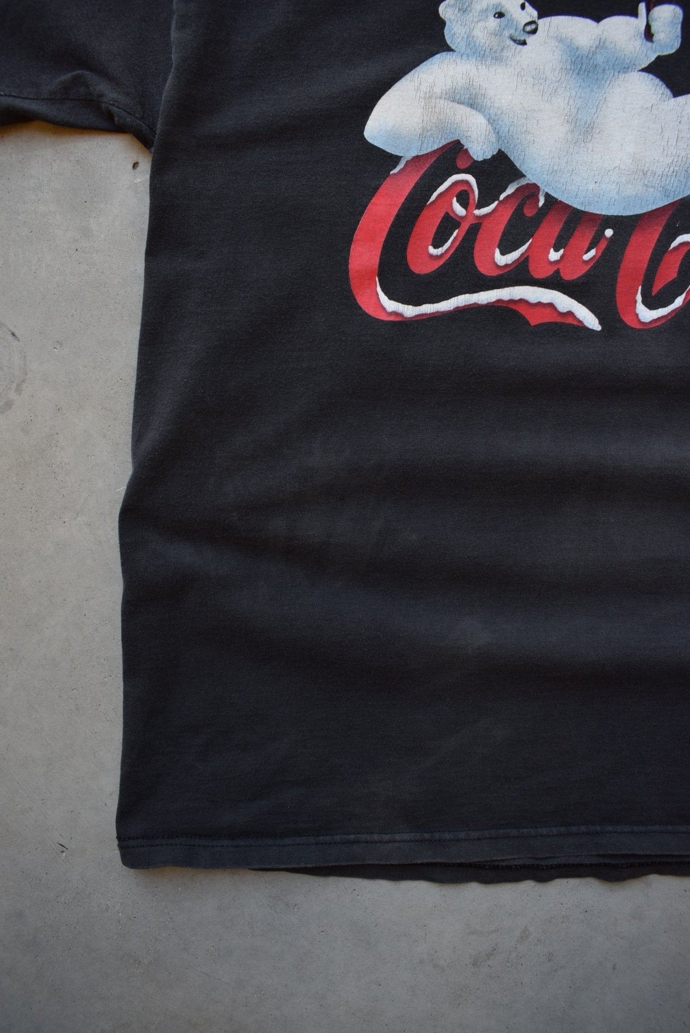Coca-Cola Black Graphic Tee — 1998 (XL) - Retrospective Store