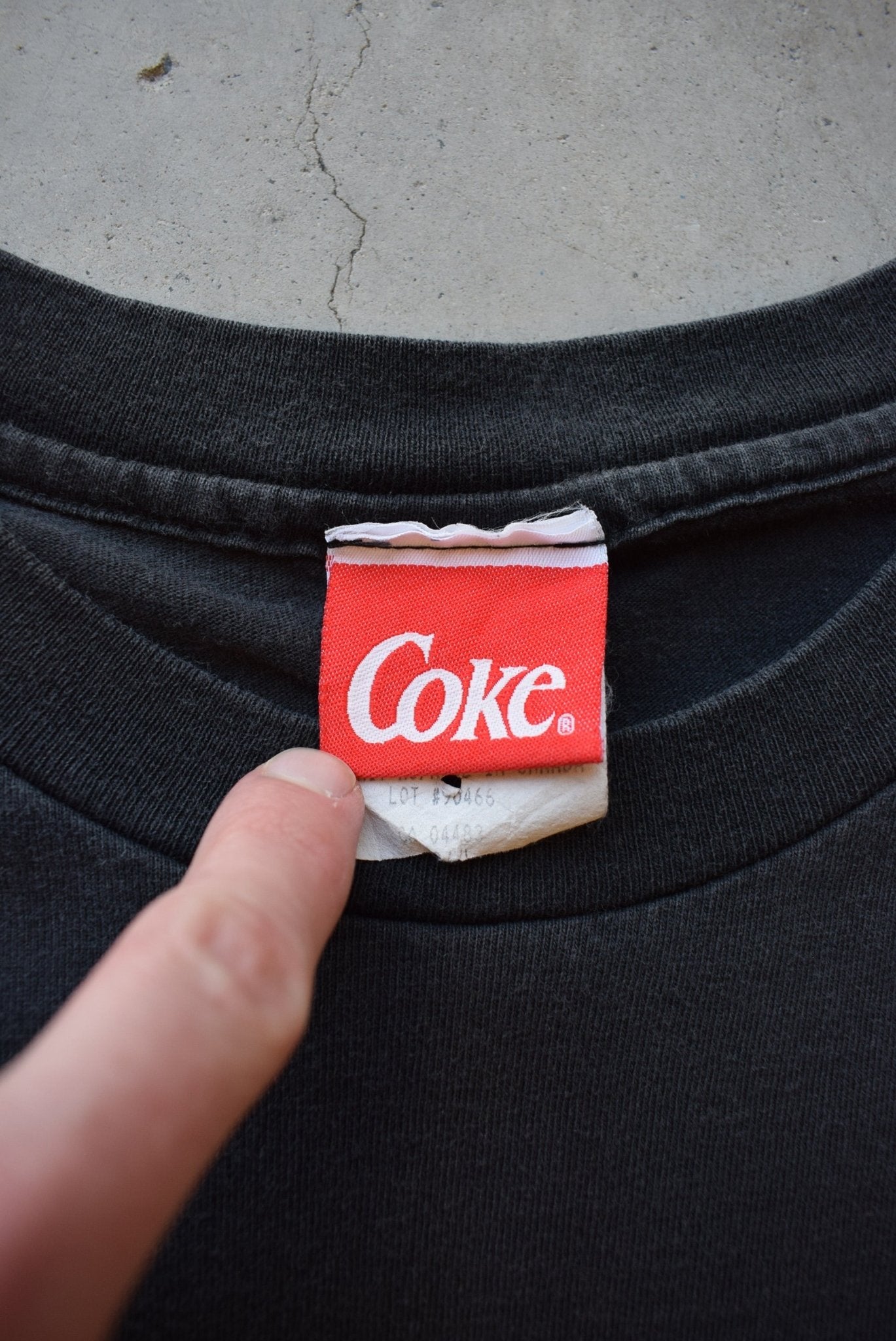 Coca-Cola Black Graphic Tee — 1998 (XL) - Retrospective Store
