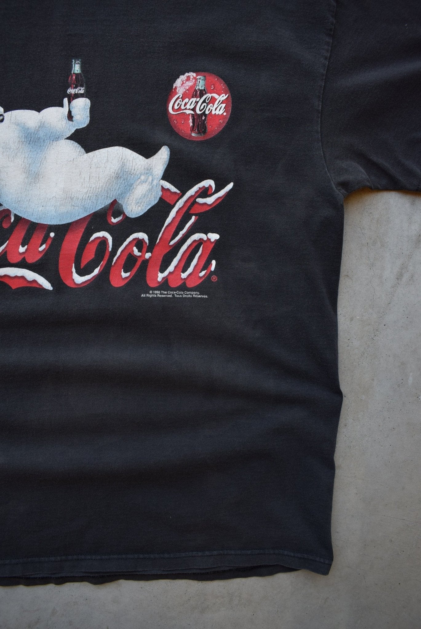 Coca-Cola Black Graphic Tee — 1998 (XL) - Retrospective Store
