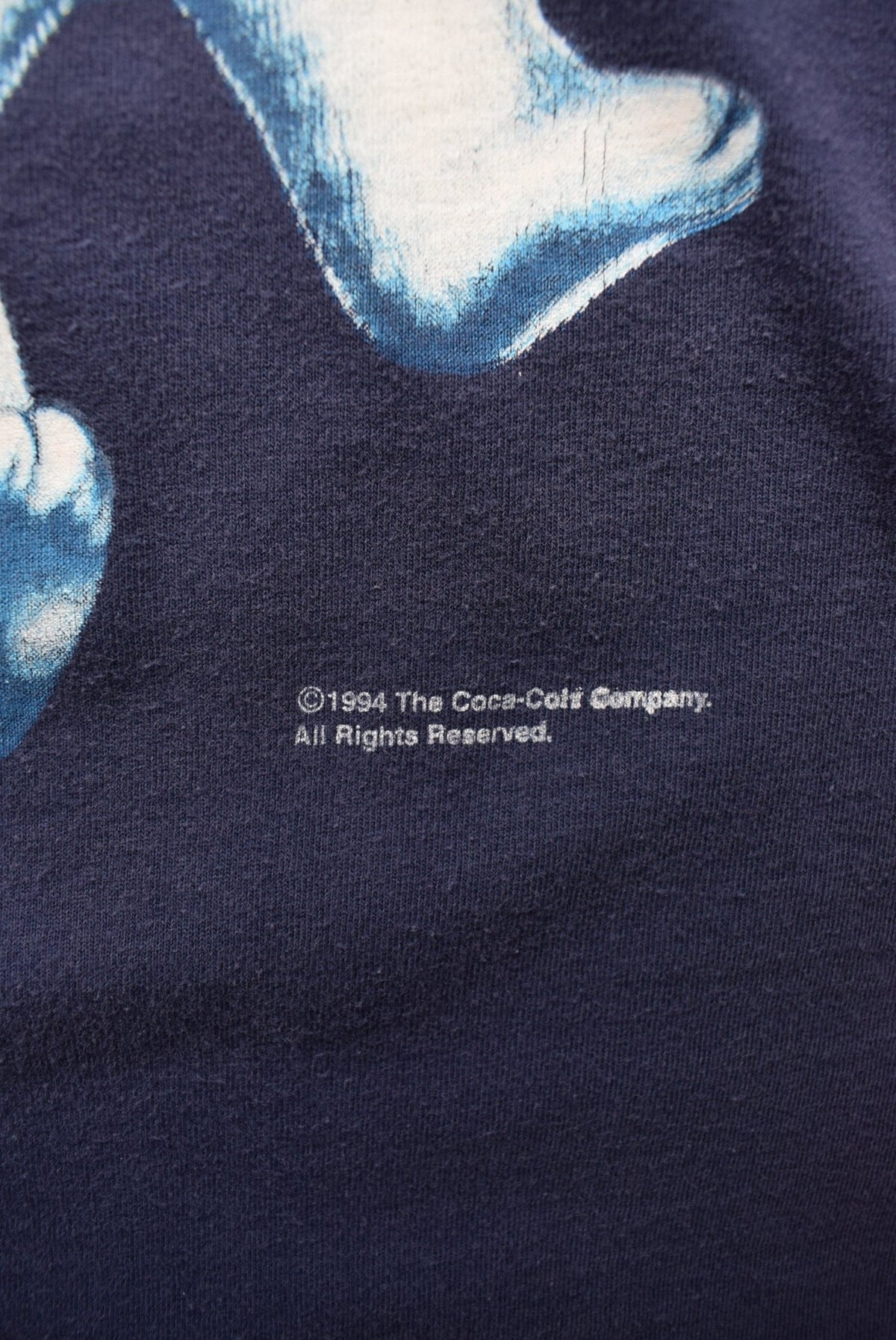 Coca-Cola Navy Graphic Tee — 1994 (XL) - Retrospective Store