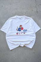 Coca-Cola x AMF Bowling 'Alley Cats' White Graphic Tee — 1995 (L/XL) - Retrospective Store