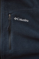 Columbia Black Embroidered Spellout Fleece Jacket — 2000s (S) - Retrospective Store
