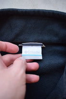 Columbia Black Embroidered Spellout Fleece Jacket — 2000s (S) - Retrospective Store