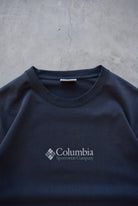 Columbia Black Spellout Long Sleeve Tee — 2000s (M) - Retrospective Store