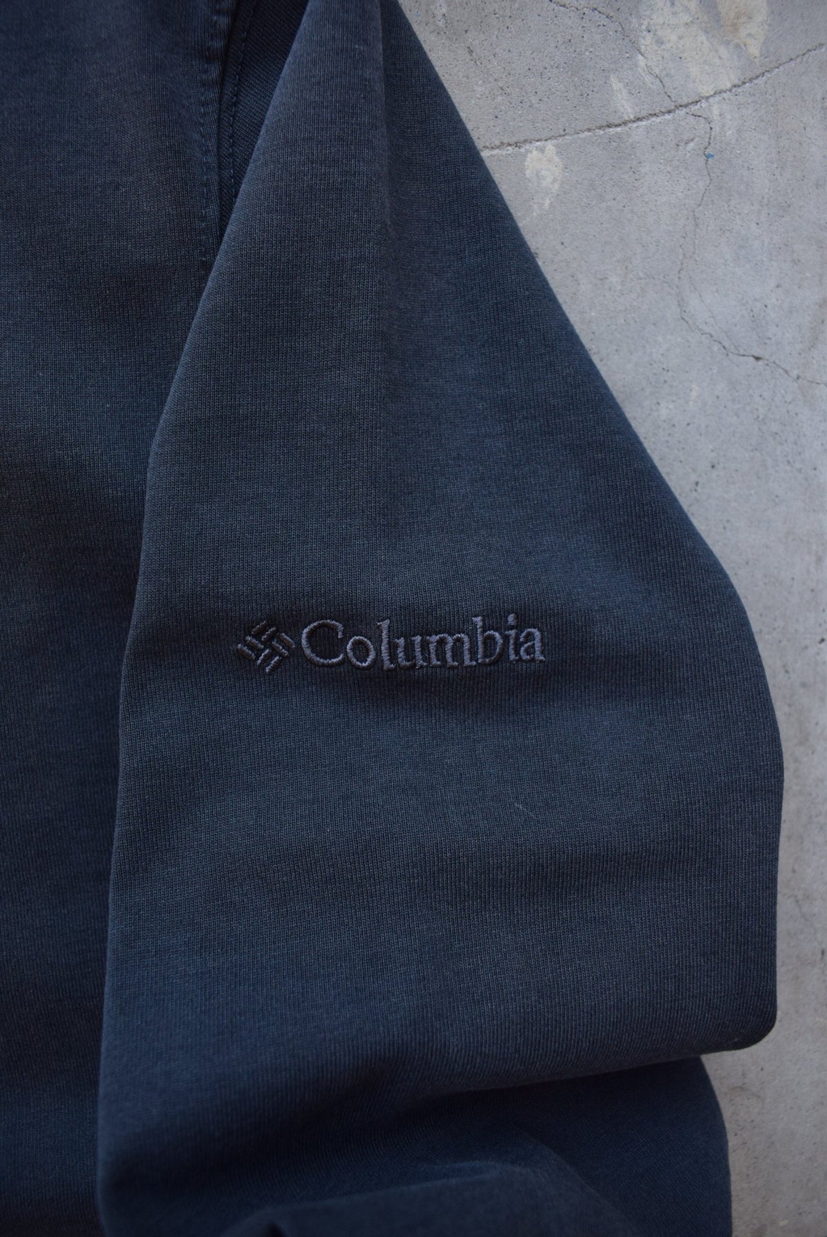 Columbia Black Spellout Long Sleeve Tee — 2000s (M) - Retrospective Store