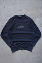 Columbia Black Spellout Long Sleeve Tee — 2000s (M) - Retrospective Store