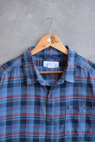 Columbia Blue Cropped Button Up — 2000s (M/L) - Retrospective Store