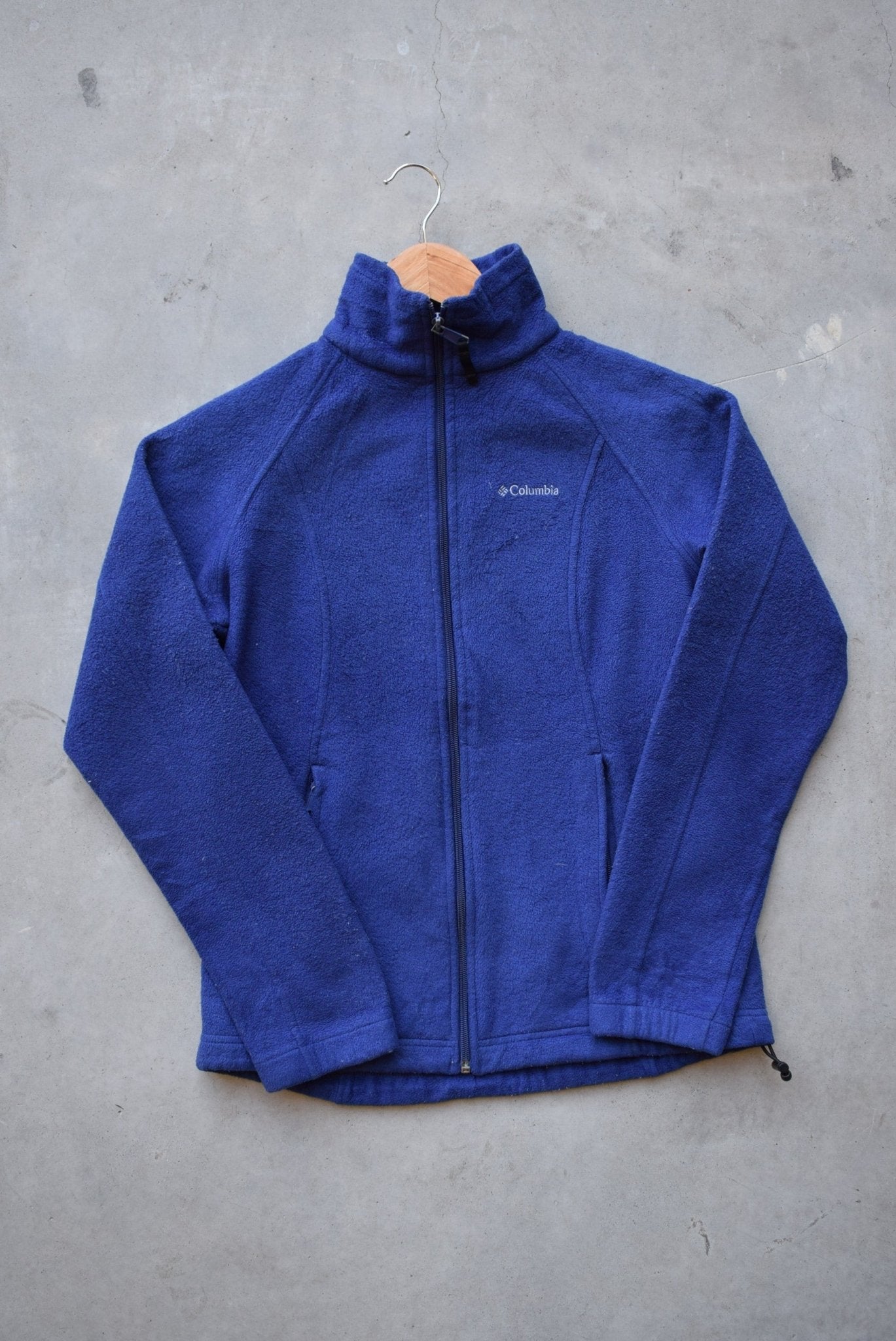 Columbia Blue Embroidered Fleece Jacket — 2000s (XS/S) - Retrospective Store
