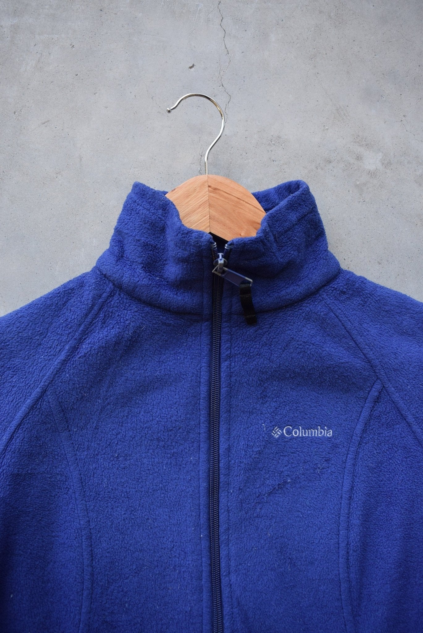 Columbia Blue Embroidered Fleece Jacket — 2000s (XS/S) - Retrospective Store