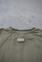 Columbia Green Embroidered Long Sleeve Spellout Tee — 2000s (M/L) - Retrospective Store