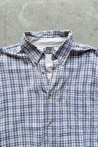 Columbia Grey Cropped Long Sleeve Button Up — 2000s (L) - Retrospective Store