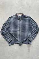 Columbia Navy Cropped Long Sleeve Button Up — 2000s (XL) - Retrospective Store