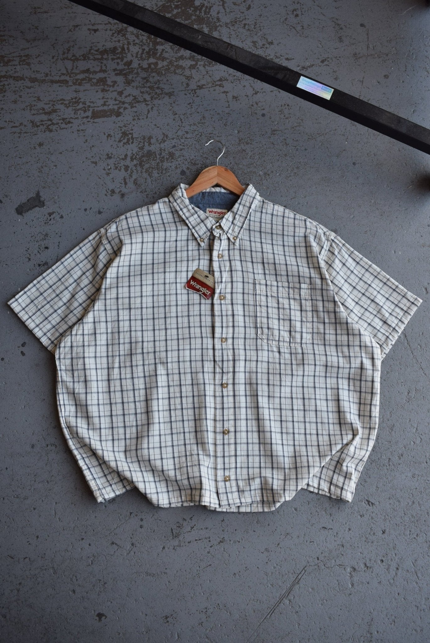 *Deadstock* Vintage Wrangler Cropped Button Up (XXL) - Retrospective Store