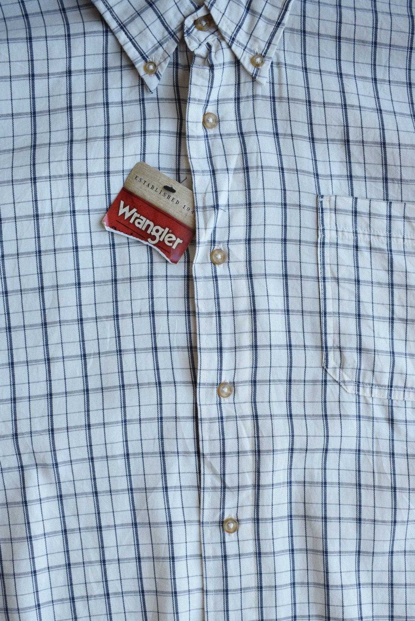 *Deadstock* Vintage Wrangler Cropped Button Up (XXL) - Retrospective Store