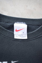 Dept. of Nike Black Spellout Crewneck — 1990s (L/XL) - Retrospective Store