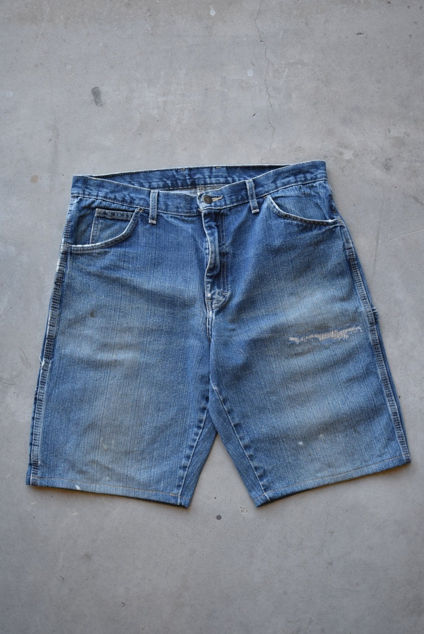 Dickies Denim Carpenter Shorts — 2000s (34) - Retrospective Store