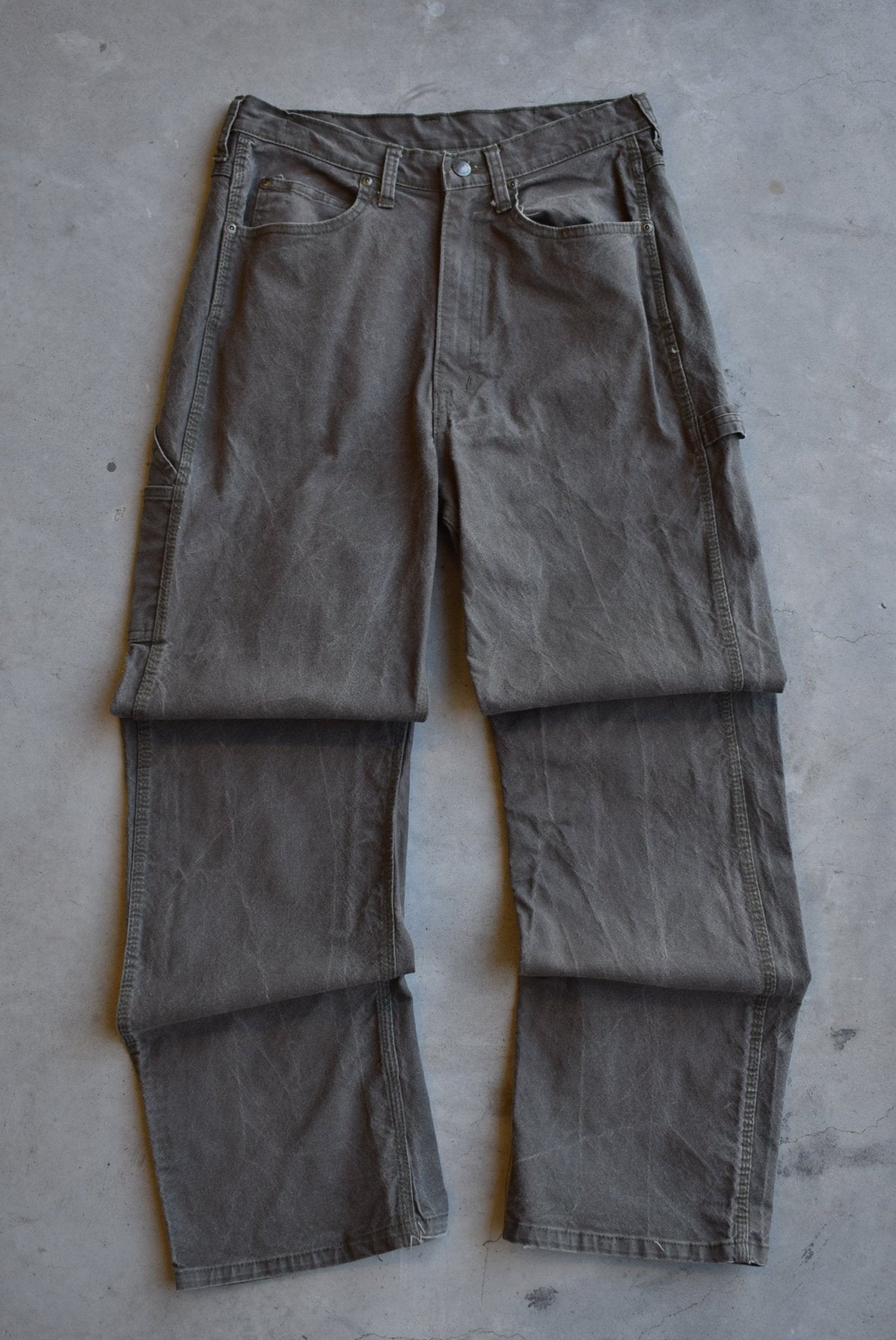 Dickies Faded Green Carpenter Pants — 2000s (30) - Retrospective Store