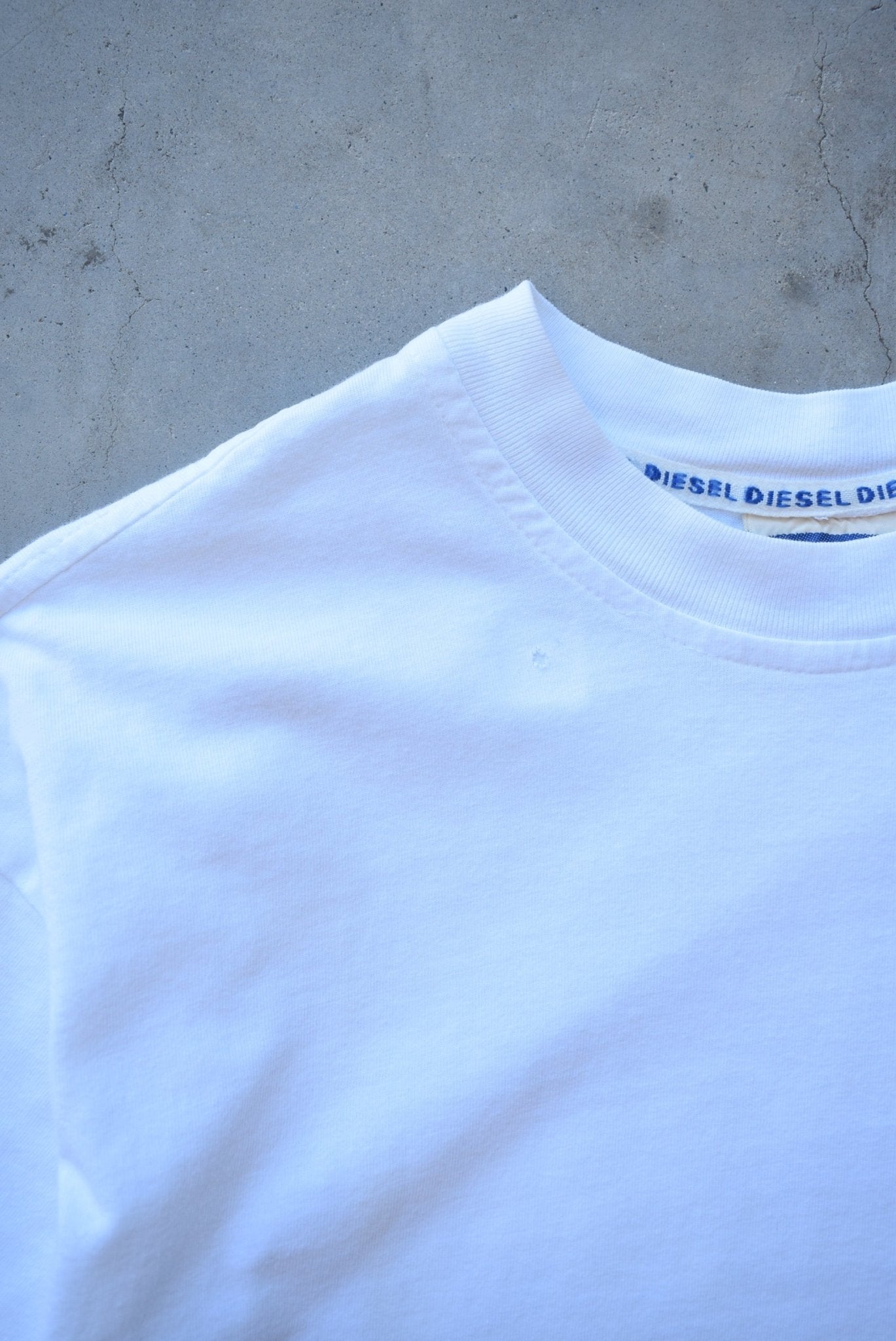 Diesel Industries White Graphic Tee — 1990s (M) - Retrospective Store