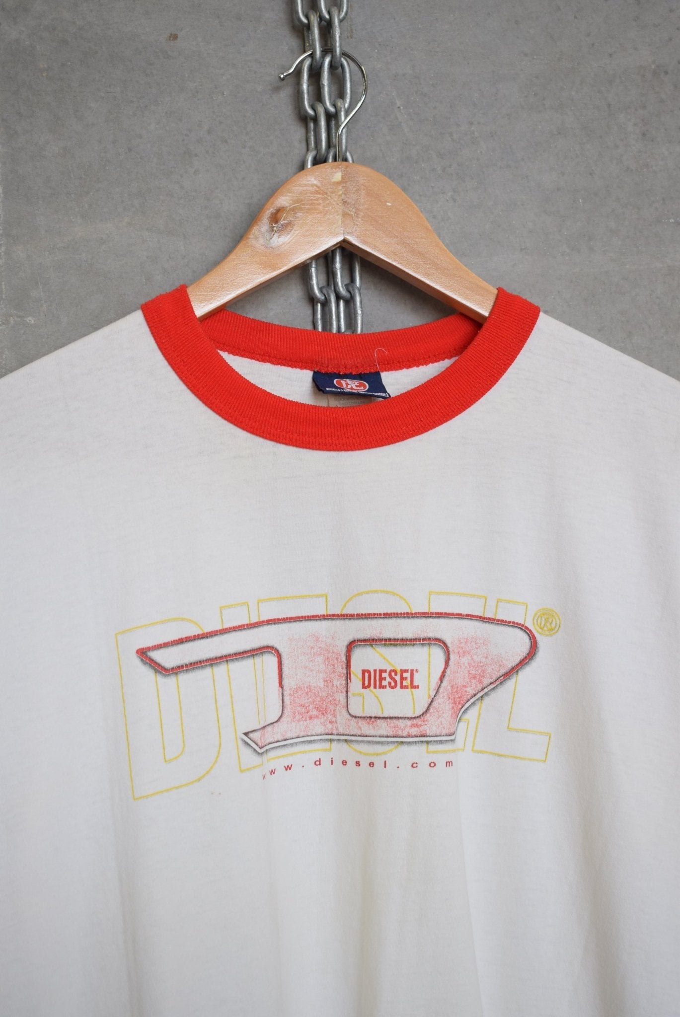 Diesel Spellout Ringer Tee — 1990s (M/L) - Retrospective Store