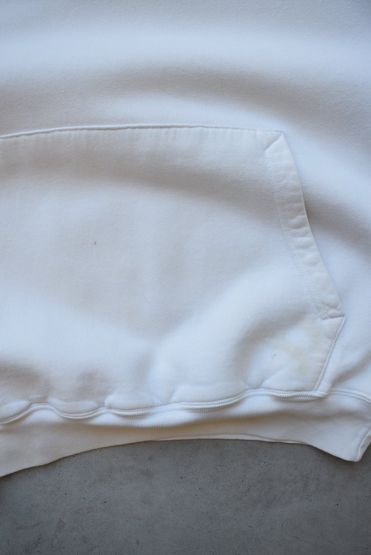 Diesel White Embroidered Logo Hoodie — 2000s (S) - Retrospective Store