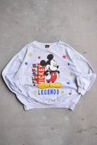 Disney Mickey Mouse Grey Graphic Crewneck — 1990s (L) - Retrospective Store