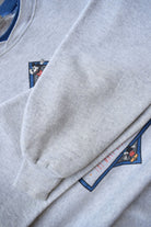 Disney Mickey Mouse Grey Graphic Crewneck — 1990s (M) - Retrospective Store