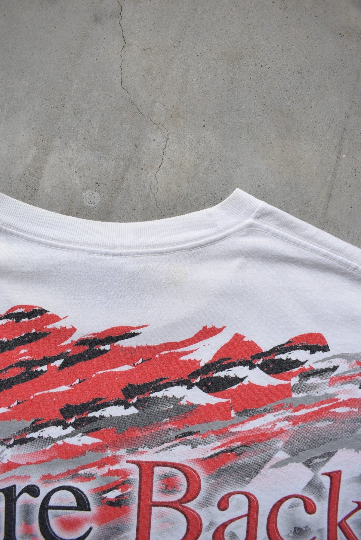 Dodge Motorsports Racing White All-Over-Print Tee — 2001 (L) - Retrospective Store