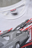 Dodge Motorsports Racing White All-Over-Print Tee — 2001 (L) - Retrospective Store