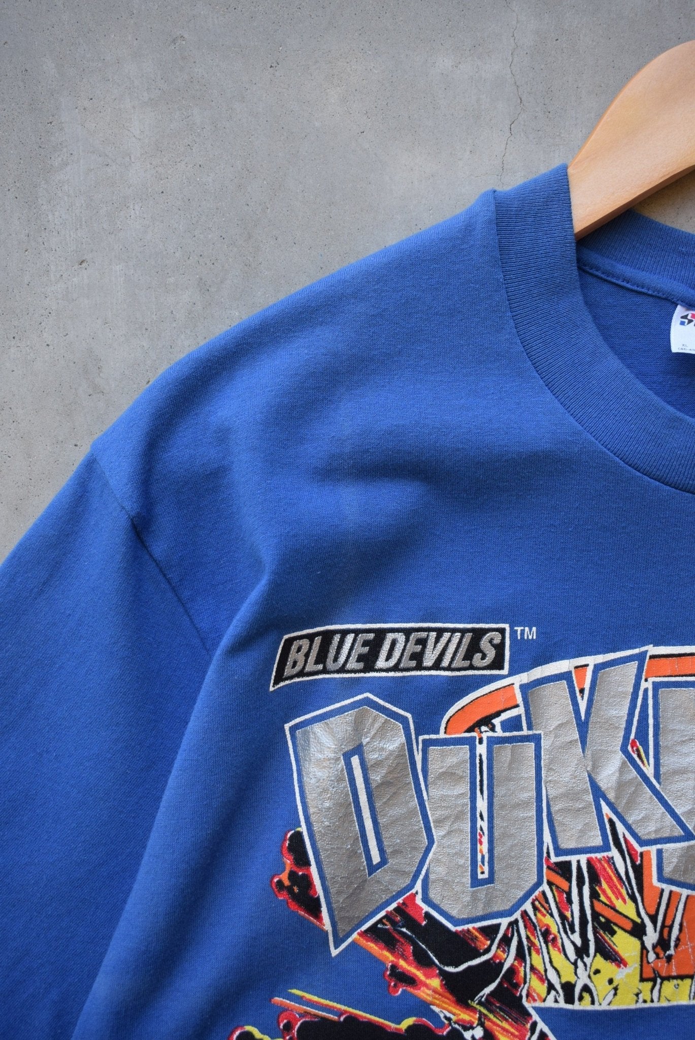 Duke University Basketball Champions Blue Graphic Tee — 1992 (L) - Retrospective Store