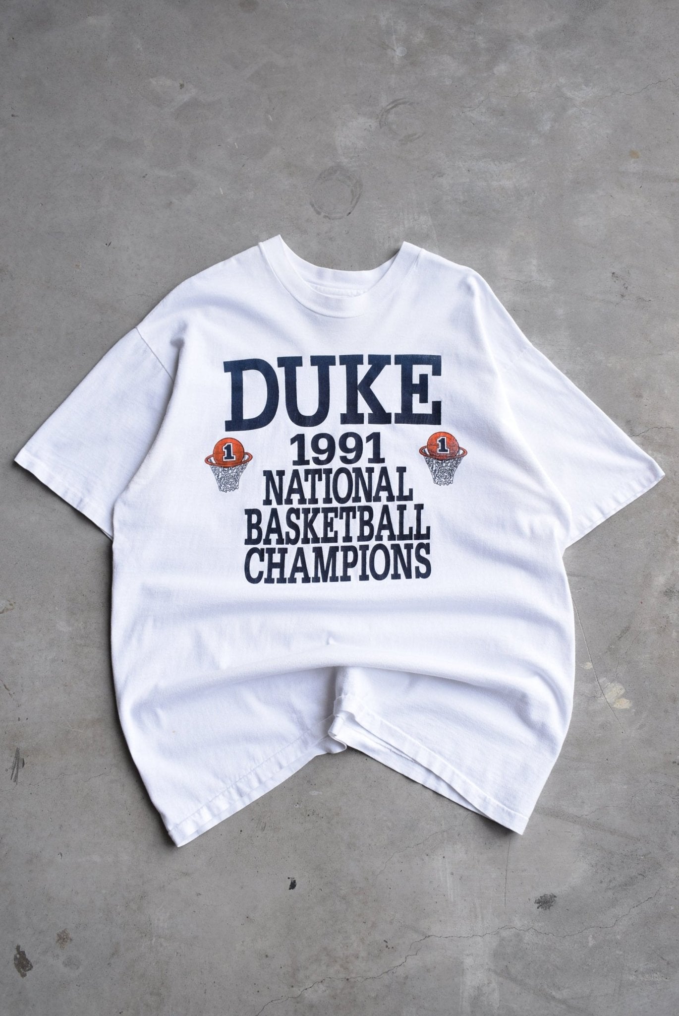 Duke University Basketball National Champions Tee — 1991 (L/XL) - Retrospective Store