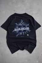 Duke University Blue Devils Black Graphic Tee — 1996 (L) - Retrospective Store