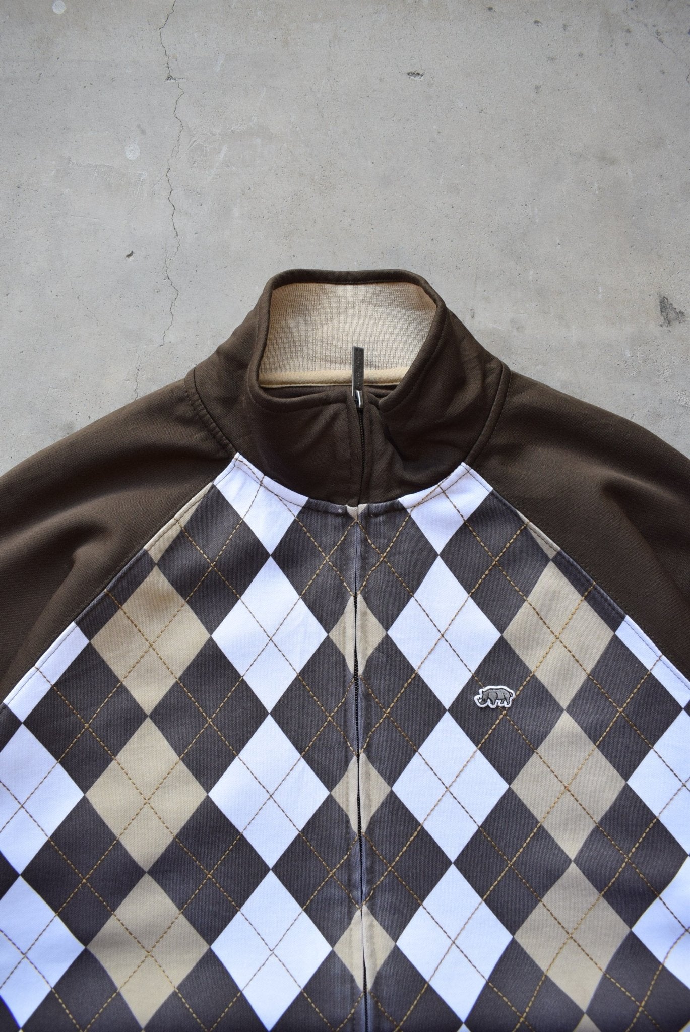 Ecko Brown Plaid Embroidered Logo Jacket — 2000s (XL) - Retrospective Store