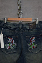 Ed Hardy Embroidered Shorts — 2000s (32) - Retrospective Store