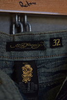 Ed Hardy Embroidered Shorts — 2000s (32) - Retrospective Store